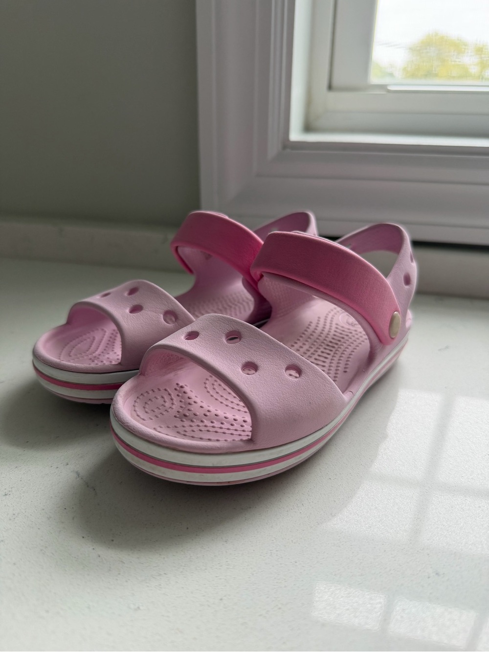 Crocs Pink Comfort Sandals